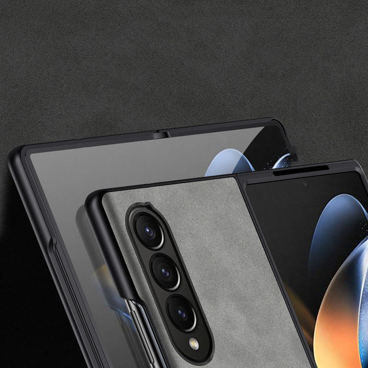 Frosted Handyhülle für Samsung Schützende flexible Lederhülle