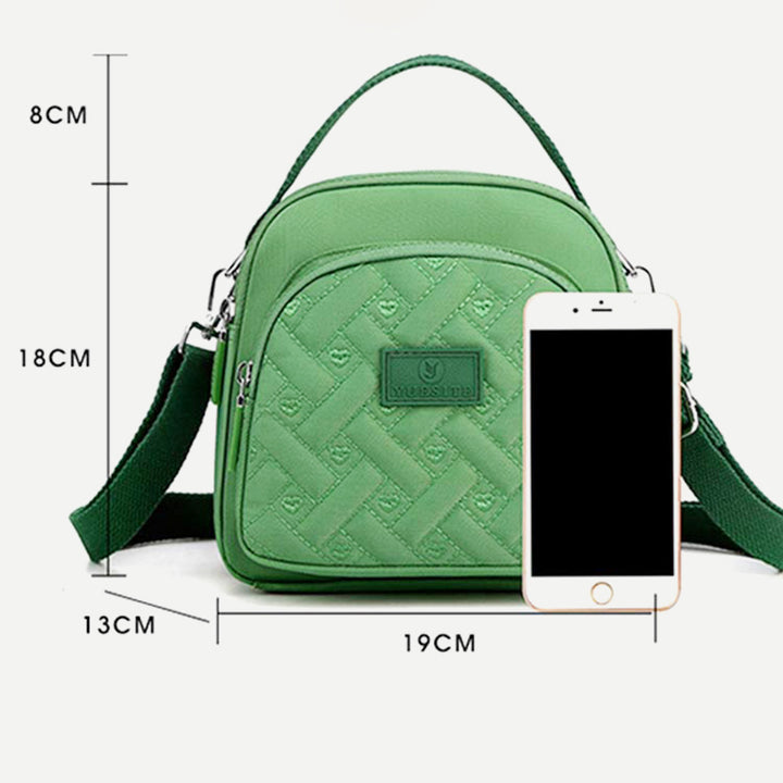 Funktionelle Damen-Geldbörse, leichter, geräumiger Umhängetasche aus Nylon, Mini-Rucksack