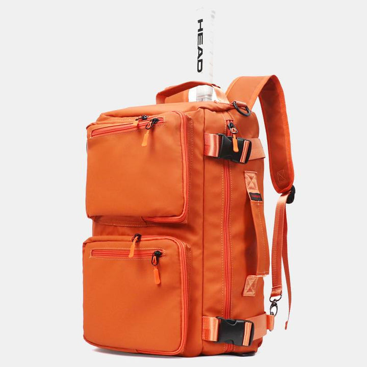 Schlägertasche für Tennis, Badminton, Sport, multifunktionaler, wasserdichter Rucksack - Orange - image 16