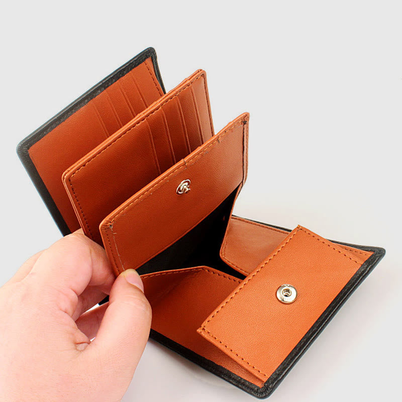 Geldbörse Herren RFID Echtleder Geldbörse mit mehreren Kartenfächern