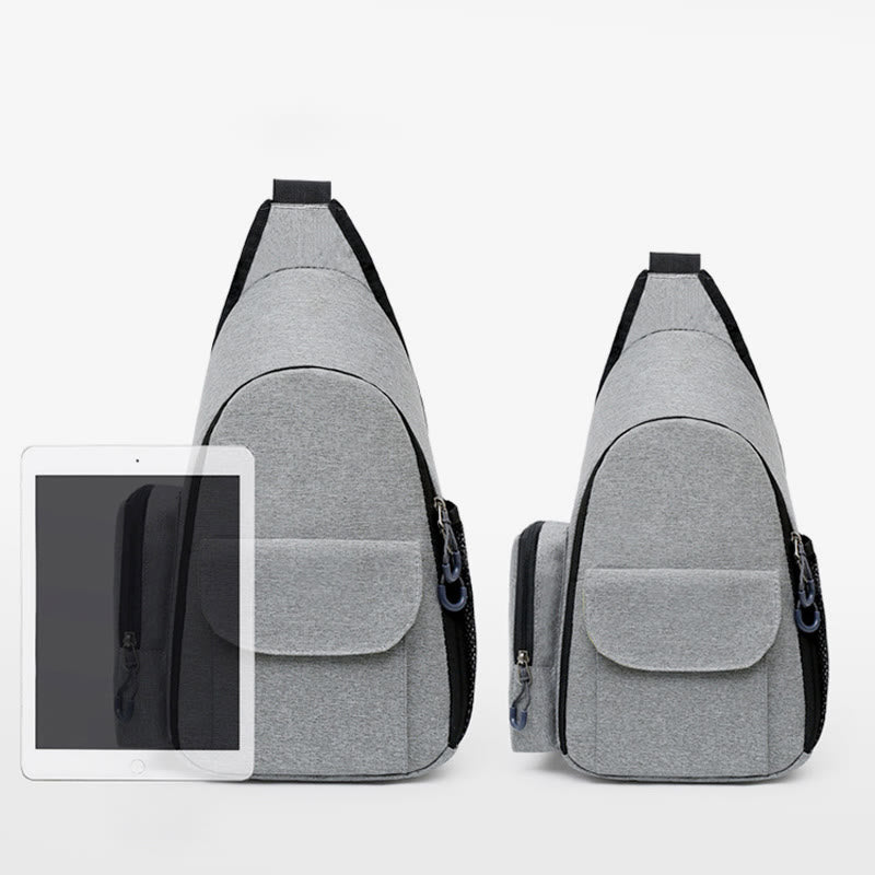 SLR-Digitalkameratasche für den Außenbereich, robuste Brusttasche aus Nylon
