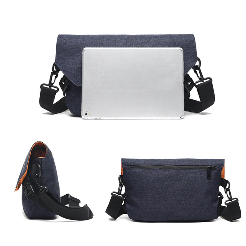 Messenger Bag für Damen und Herren, Vintage-Umhängetasche, Laptoptasche