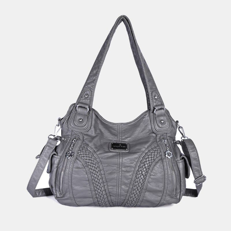 Einfarbige Hobo-Tasche für Damen