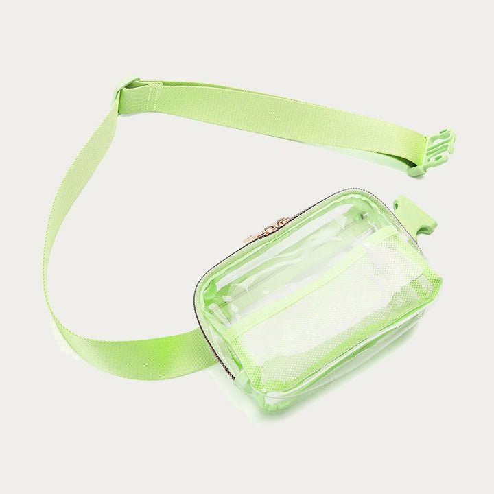 Gürteltasche für Damen, Outdoor-Sport, durchsichtige, wasserdichte Nylontasche