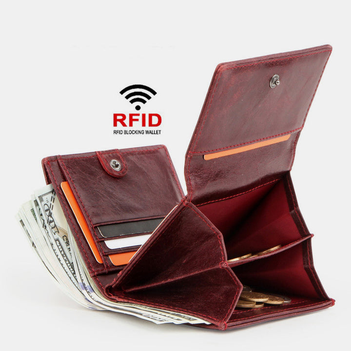 RFID-Schutzhülle aus echtem Leder mit Diebstahlschutz
