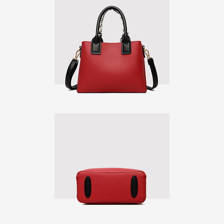 Elegante Handtasche für Damen, abnehmbarer Seidengriff, Umhängetasche für Damen