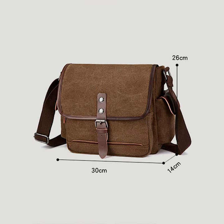 Unisex Retro Canvas Tasche Große funktionelle Umhängetasche Messenger Bag