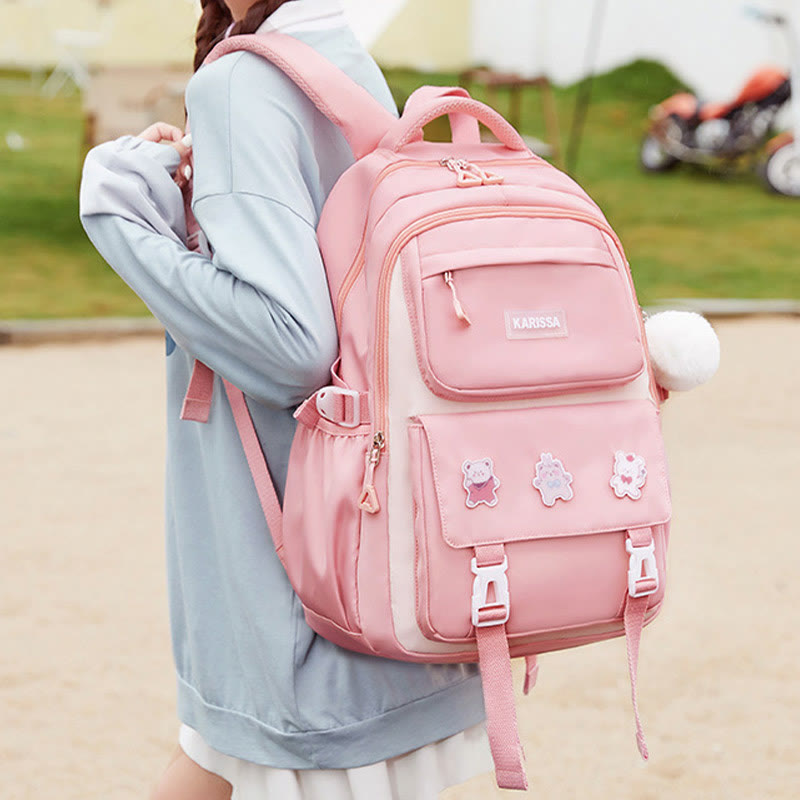 Rucksack für Frauen süßes Accessoire wasserabweisende langlebige Schultasche