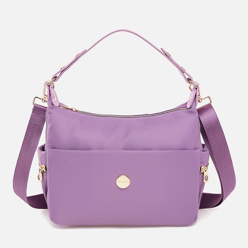 Umhängetasche für Damen, Rosa, leicht, mehrere Taschen, lässige Einkaufshandtasche