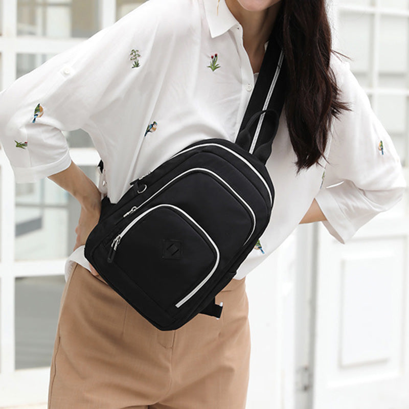 3-Wege-Verwendung Funktioneller Sling Bag-Rucksack für Frauen Leichter wasserdichter