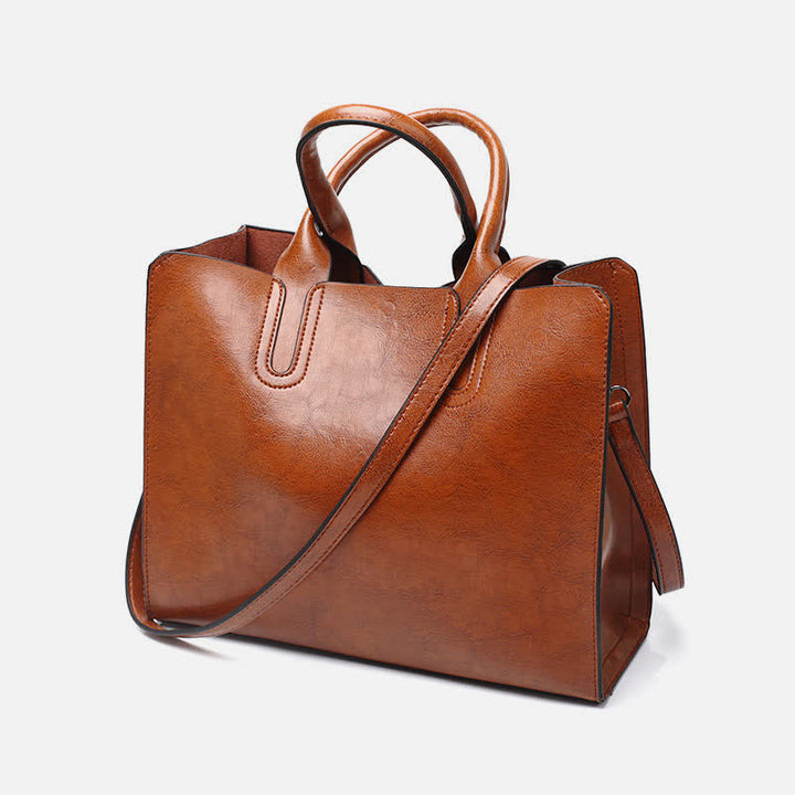 Business-Tragetasche für Damen, Arbeitstasche, lässige Lederhandtasche