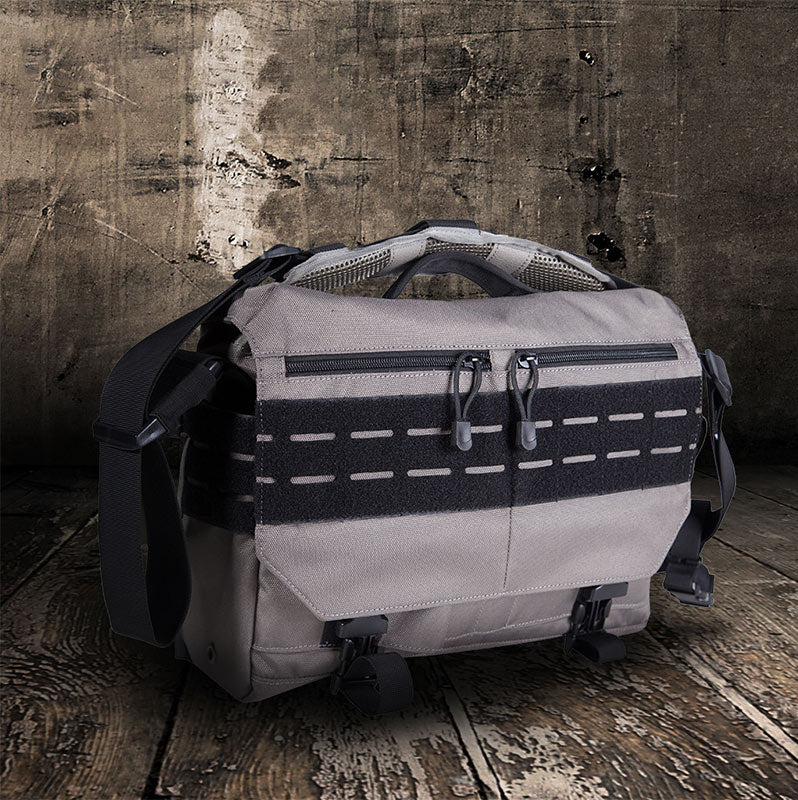 Herren Militär Messenger Bag Umhängetasche Reisetragetasche mit mehreren Fächern