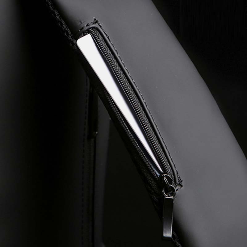 Diebstahlsichere, wasserdichte, lässige Schultertasche mit großem Fassungsvermögen, USB-Ladeanschluss und Reflektorstreifen