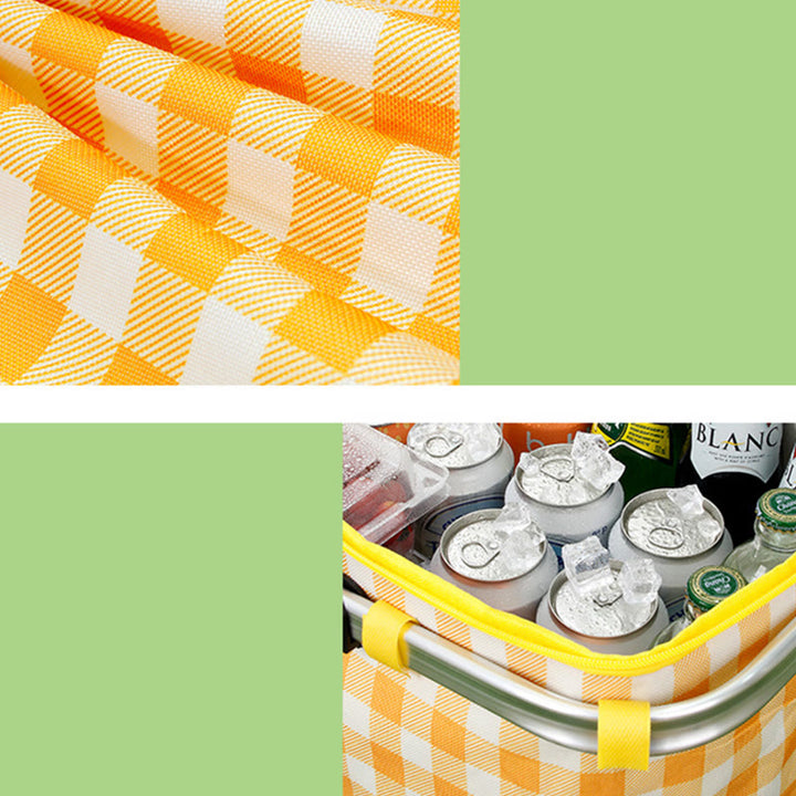 Kühltasche für Ausflüge, Reisen, Picknickkorb aus verdickter Aluminiumfolie