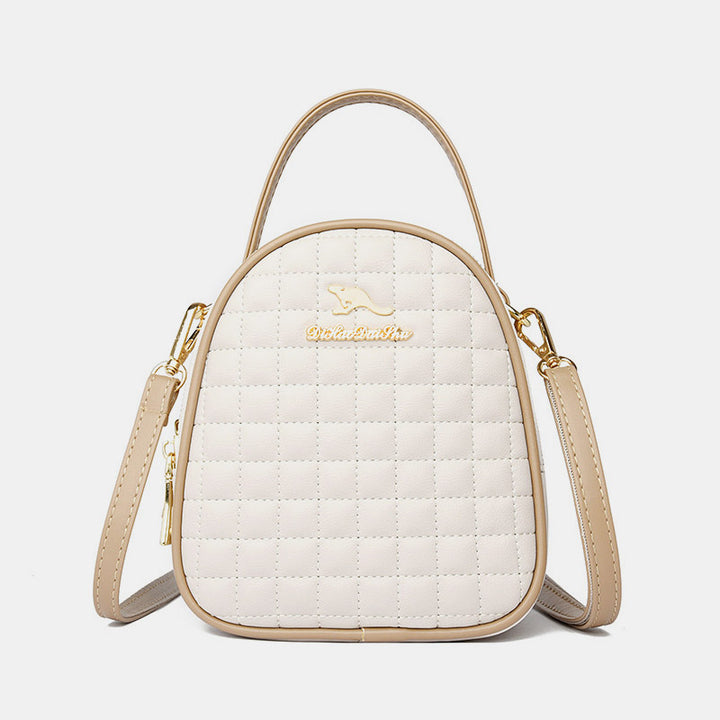 Kleine gesteppte Umhängetasche mit 3 Lagen, trendige Designer-Mini-Umhängetasche