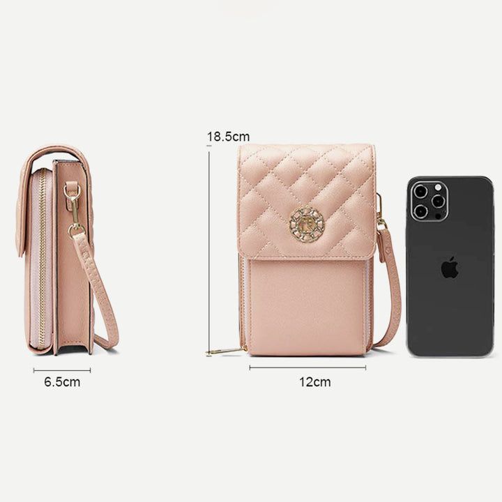 PU Crossbody Handytasche für Damen Schultertasche Geldbörse