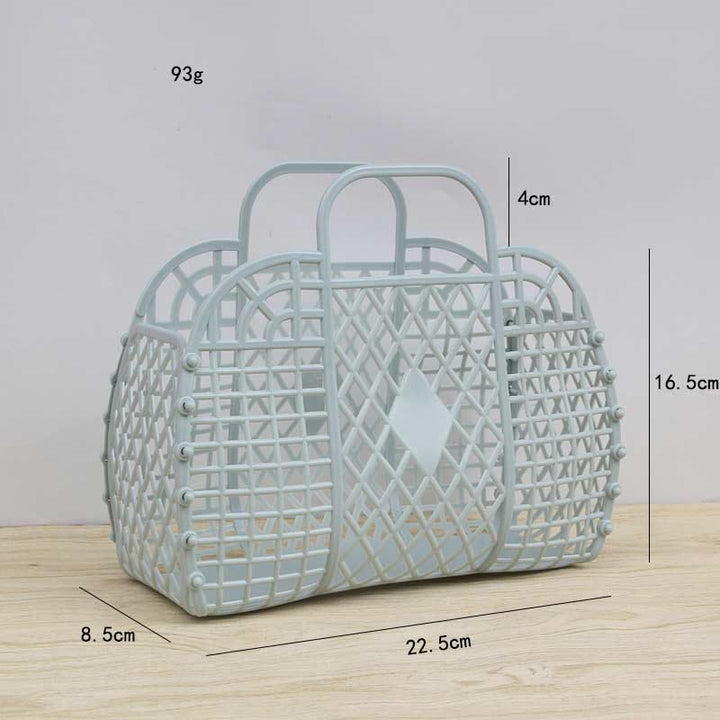 Handtasche für Badezimmer, Rautenförmig, flexible Aufbewahrung, zusammenklappbarer Badekorb