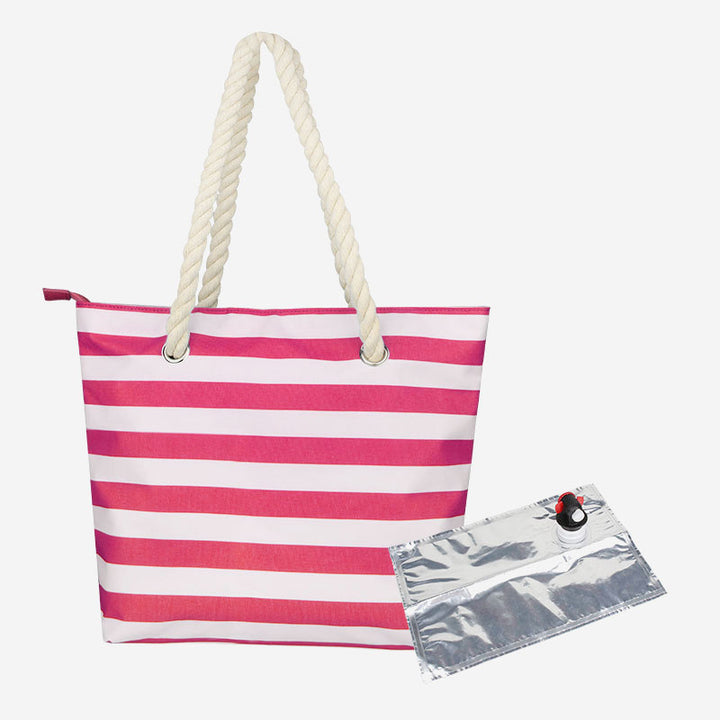 Große Strandtasche, Einkaufstasche, wasserdicht, großer Pool, mit Weinbehälter