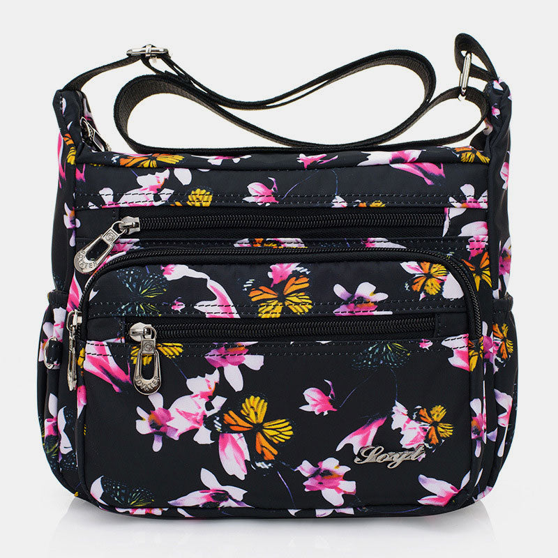 Damen Umhängetasche Multi-Pocket Nylon Schulter Handtasche Geldbörsen Reisetaschen