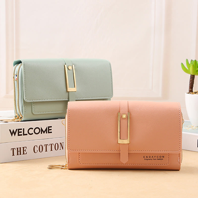 Handytasche für Damen, einfarbig, große Kapazität, Gewicht