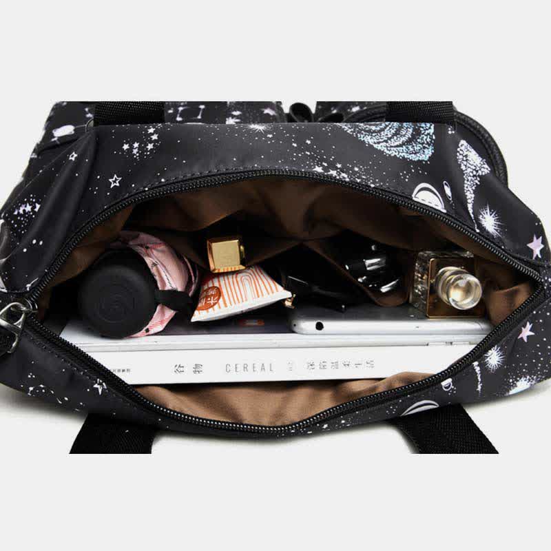 Leichte Tragetasche mit mehreren Taschen für Damen, Mehrzweck-Umhängetasche