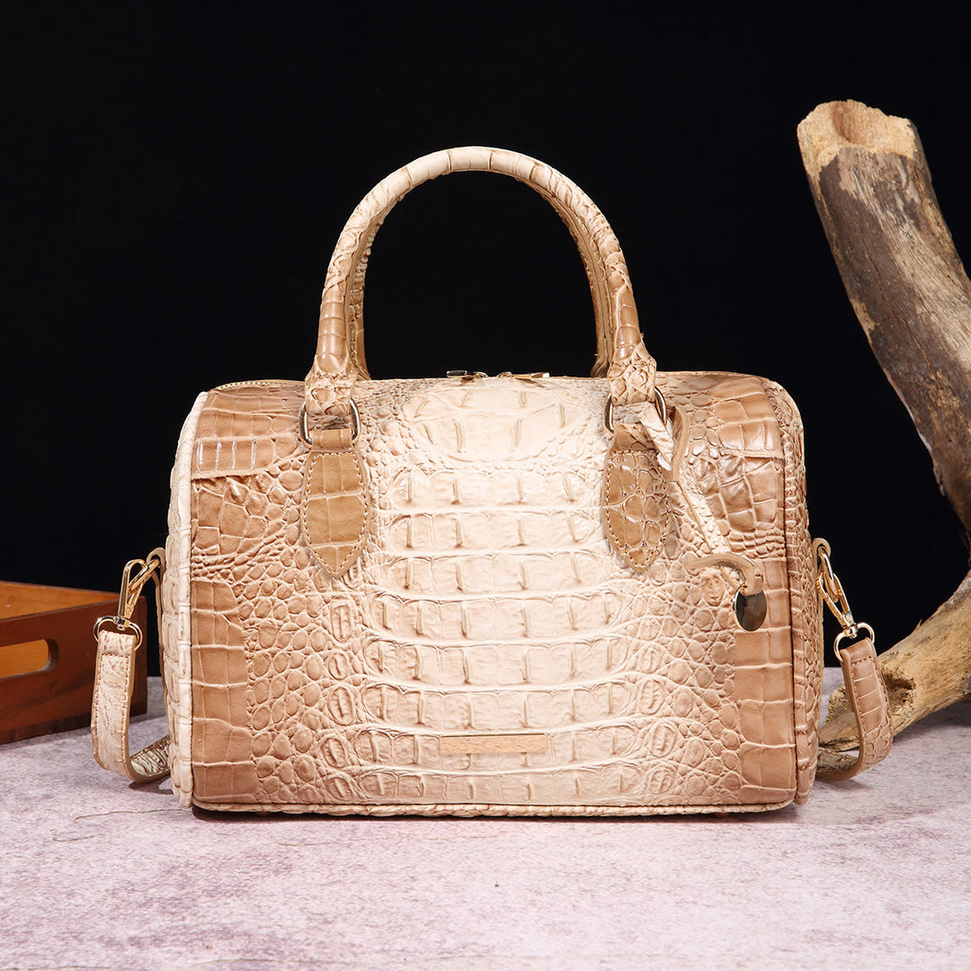 Tote für Frauen Reise elegante Krokodil Muster Umhängetasche