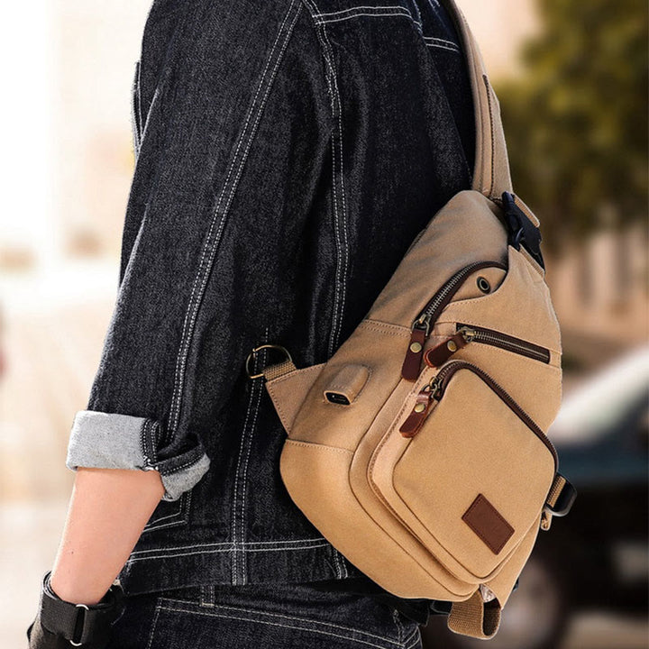Schultertasche für Herren, lässig, für Reisen, Outdoor, Wandern, Umhängetasche, Tagesrucksack