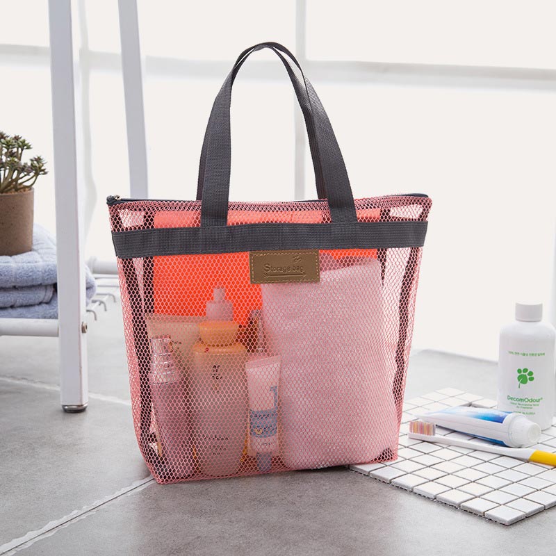 Faltbare, waschbare Netz-Strandtasche, leichte Pool-Tragetasche