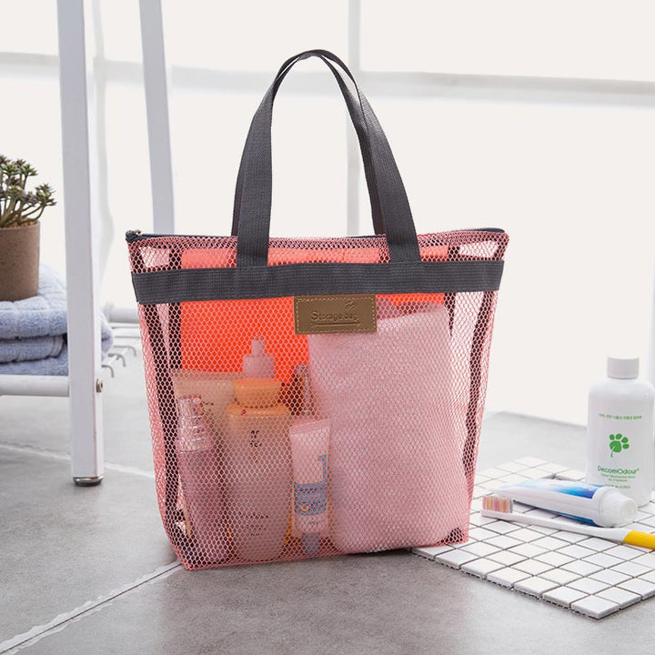 Faltbare, waschbare Netz-Strandtasche, leichte Pool-Tragetasche
