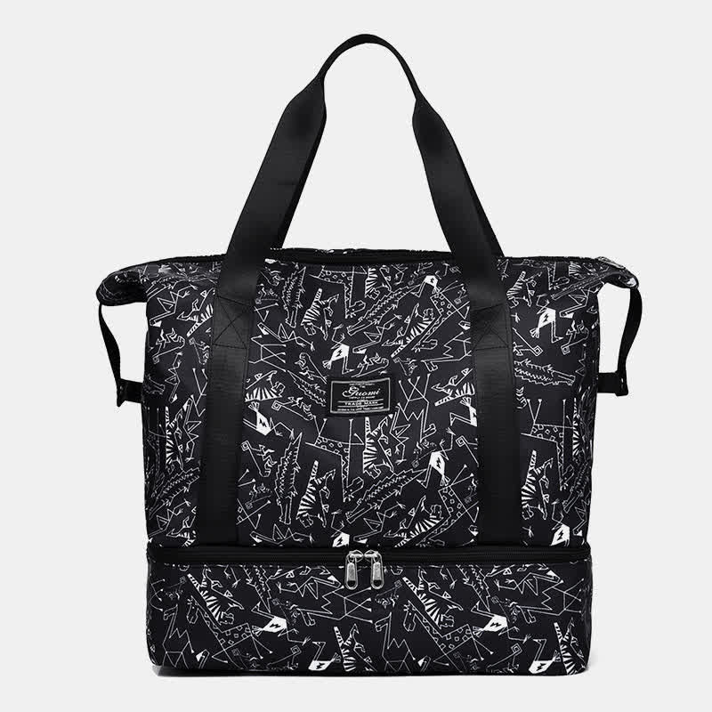 Reisetasche für Damen, Sport-Handtasche mit Nassfach, Schuhfach