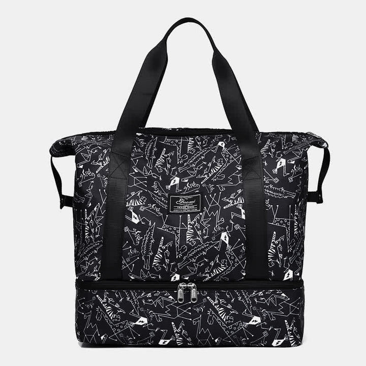 Reisetasche für Damen, Sport-Handtasche mit Nassfach, Schuhfach
