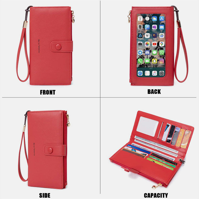 Touchscreen Große Kapazität Handy Tasche Geldbörse
