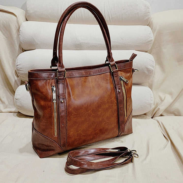 Retro Frauen Tragetaschen Schultertasche Handtasche Satchel wasserdichte Reise Handtasche