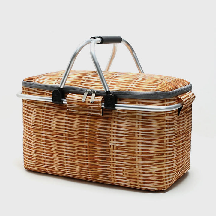 Kühltasche für Strandausflug Faltbarer, verdickter Oxford-Picknickkorb