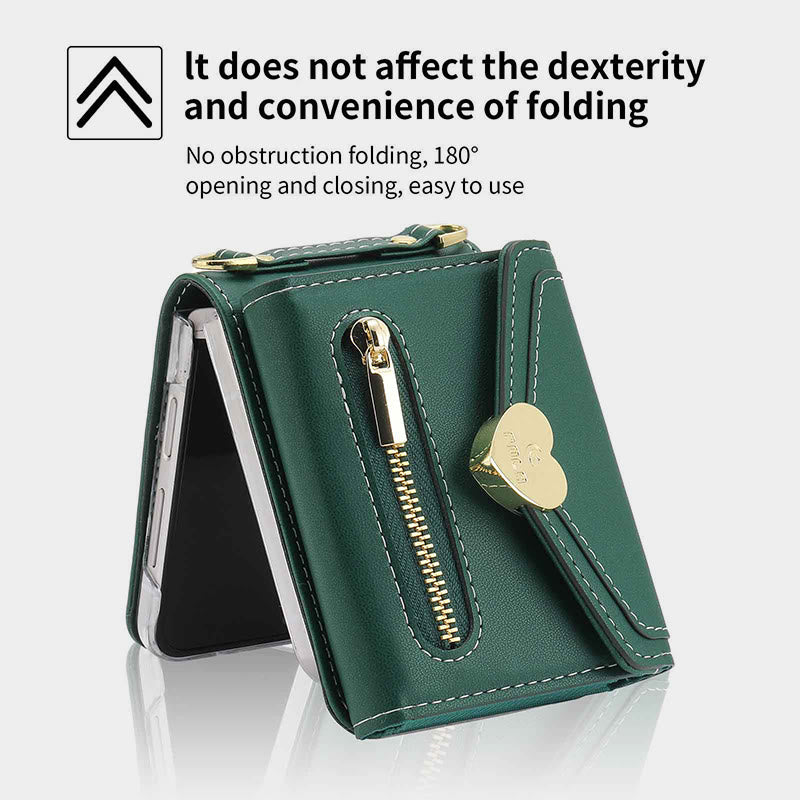 Handyhülle für Samsung Card Zipper Schutzhülle Geldbörse