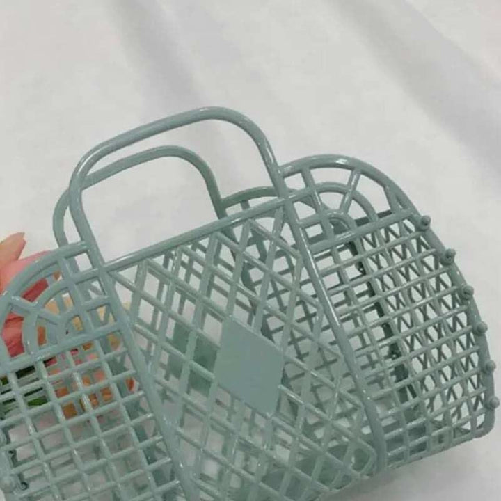 Handtasche für Badezimmer, Rautenförmig, flexible Aufbewahrung, zusammenklappbarer Badekorb