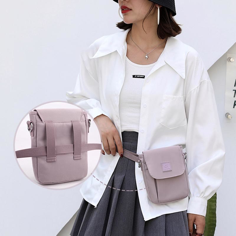 Wasserdichte Umhängetaschen aus Nylon, Handytaschen mit verstellbaren Trägern