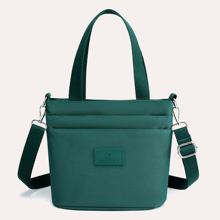 Funktionelle Umhängetasche Schultertasche Mehrere Taschen Leichte einfarbige Handtasche