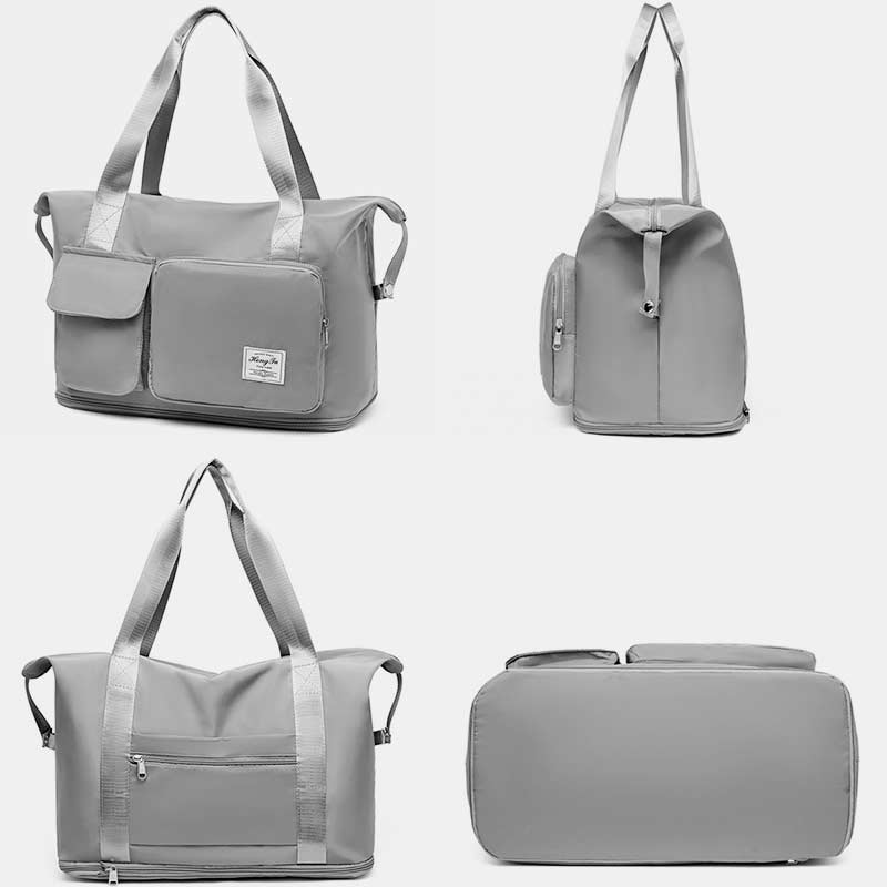 Tragbare Reisetasche mit großem Fassungsvermögen für Damen und Herren, faltbare Reisehandtasche