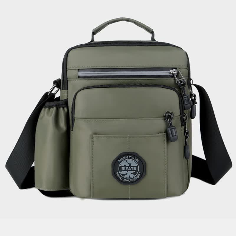 Messenger Bag Umhängetasche Herren Geldbörsen Multi-Pocket Kleine Umhängetasche