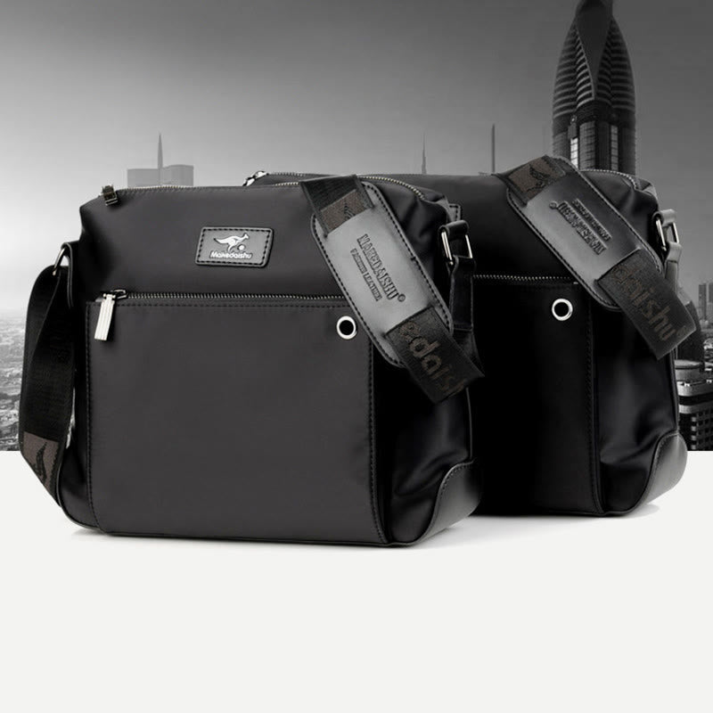 Umhängetasche für Herren, Business-Oxford-Stoff, horizontaler Tagesrucksack