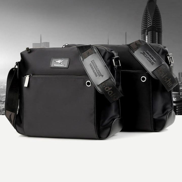 Umhängetasche für Herren, Business-Oxford-Stoff, horizontaler Tagesrucksack