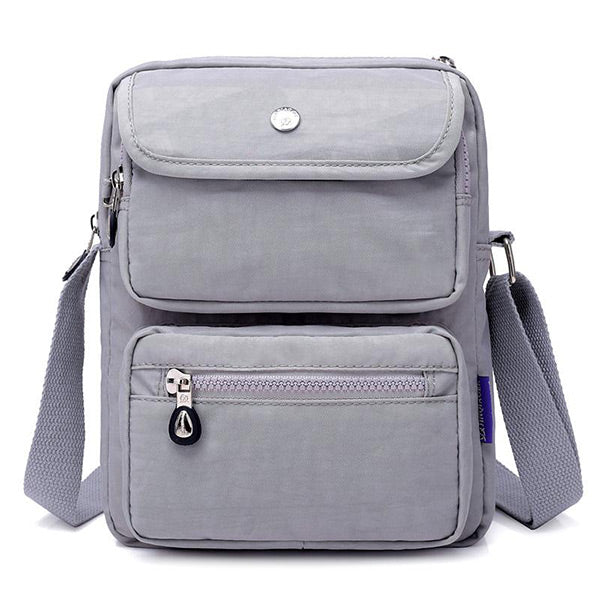 Umhängetasche aus Nylon mit mehreren Taschen