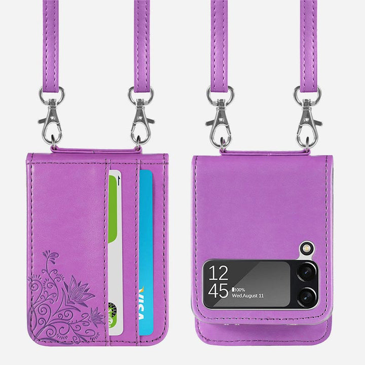 Samsung Galaxy Z Flip 3 Handyhülle Crossbody Handytasche Geldbörse