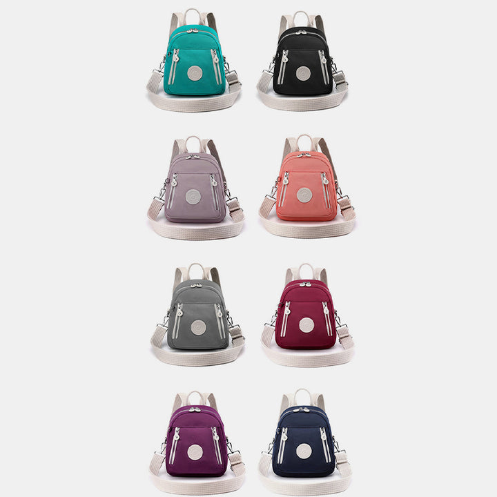 Funktioneller kleiner Rucksack, leichte Umhängetasche aus Nylon, Mini-Tagesrucksack