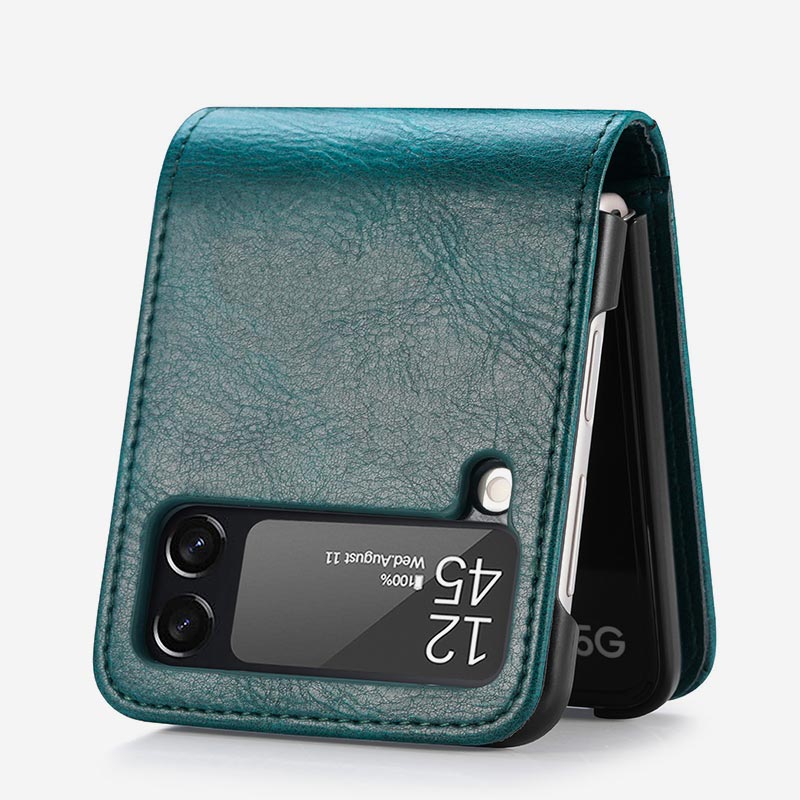 Samsung Galaxy Z Flip&amp; Z Flip 3 4 Handyhülle Leder-Handytasche mit Multi-Slot