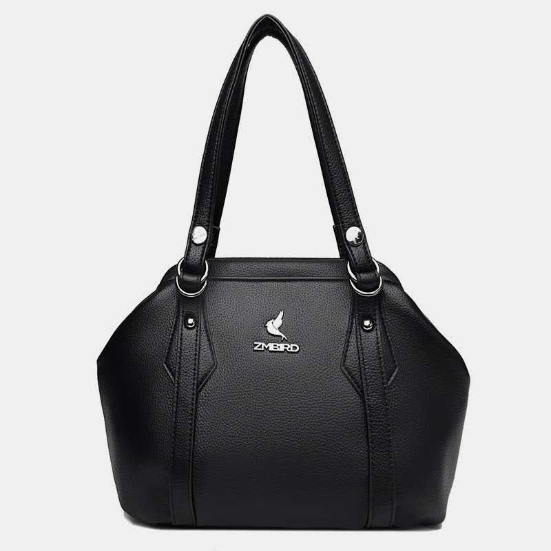 Umhängetasche für Damen, veganes Leder, Tragetasche mit Reißverschluss