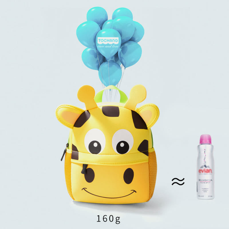 Rucksack für Kinder, süßes Cartoon-Tiermuster, Nylon, Schultasche