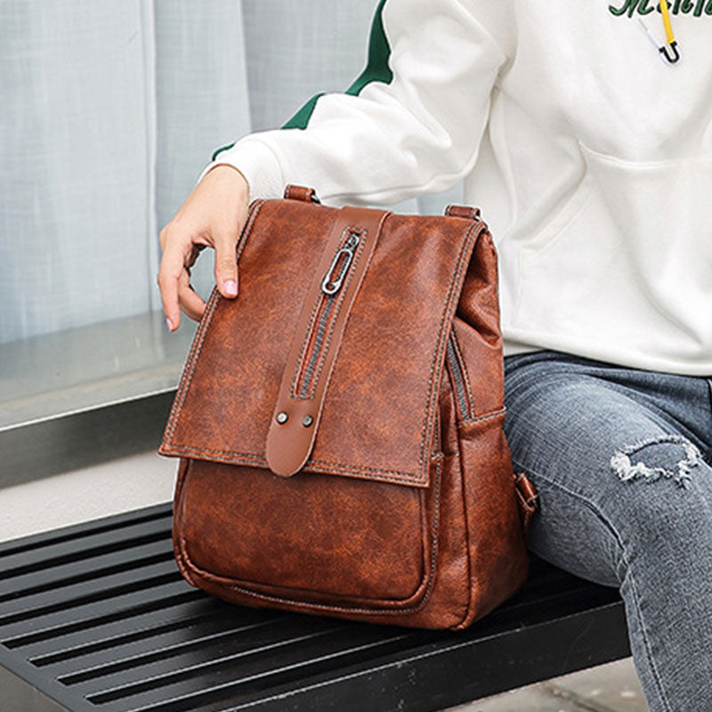 Damen Modischer Rucksack, Geldbörse, multifunktionales Design, Umhängetasche mit Schultergurt