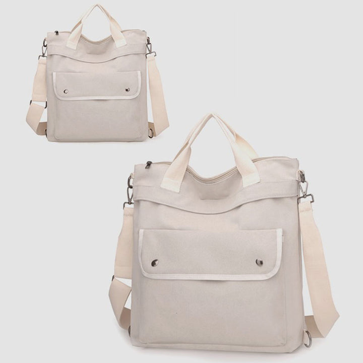 Multifunktionale Canvas-Handtasche mit großem Fassungsvermögen, Rucksack für Damen und Herren, Umhängetasche